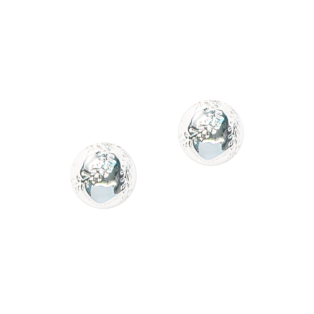 CC Sport Silver Softball Earrings