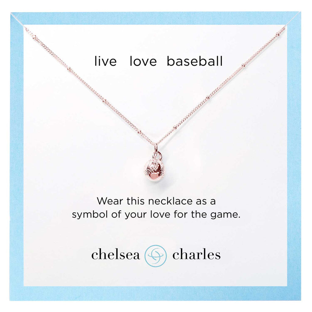 Ocean City Collection Sterling silver Baseball Pearl Necklace PT-03FW -  Park Place Jewelers