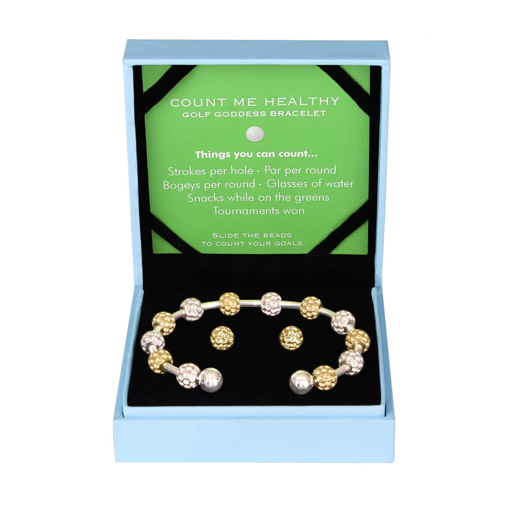 Sliding Ball Gold Beaded Bracelet