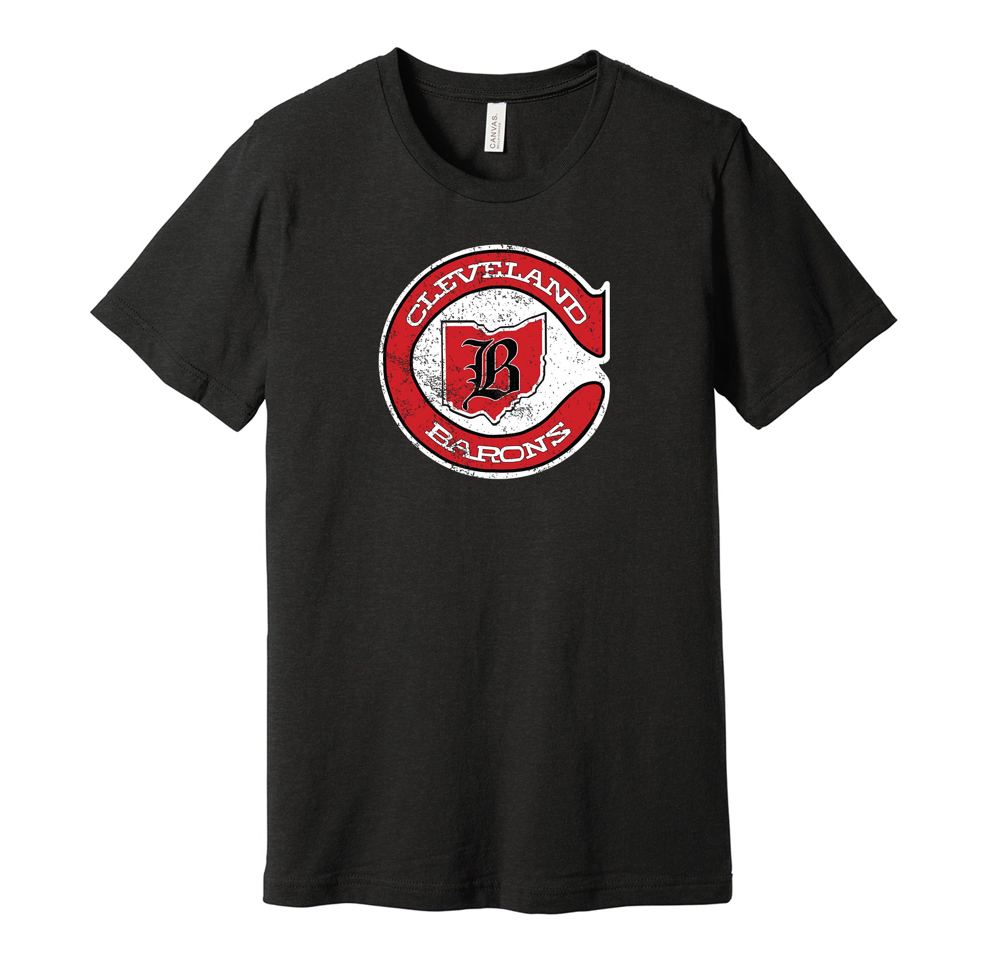 Cleveland Barons Distressed Logo - Defunct Ohio Sports Team Shirt ...