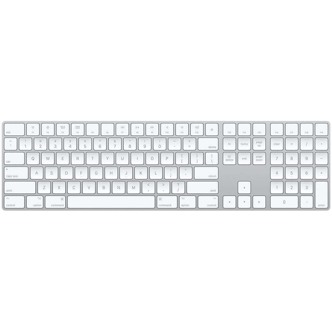 apple magic keyboard with numeric keypad key type