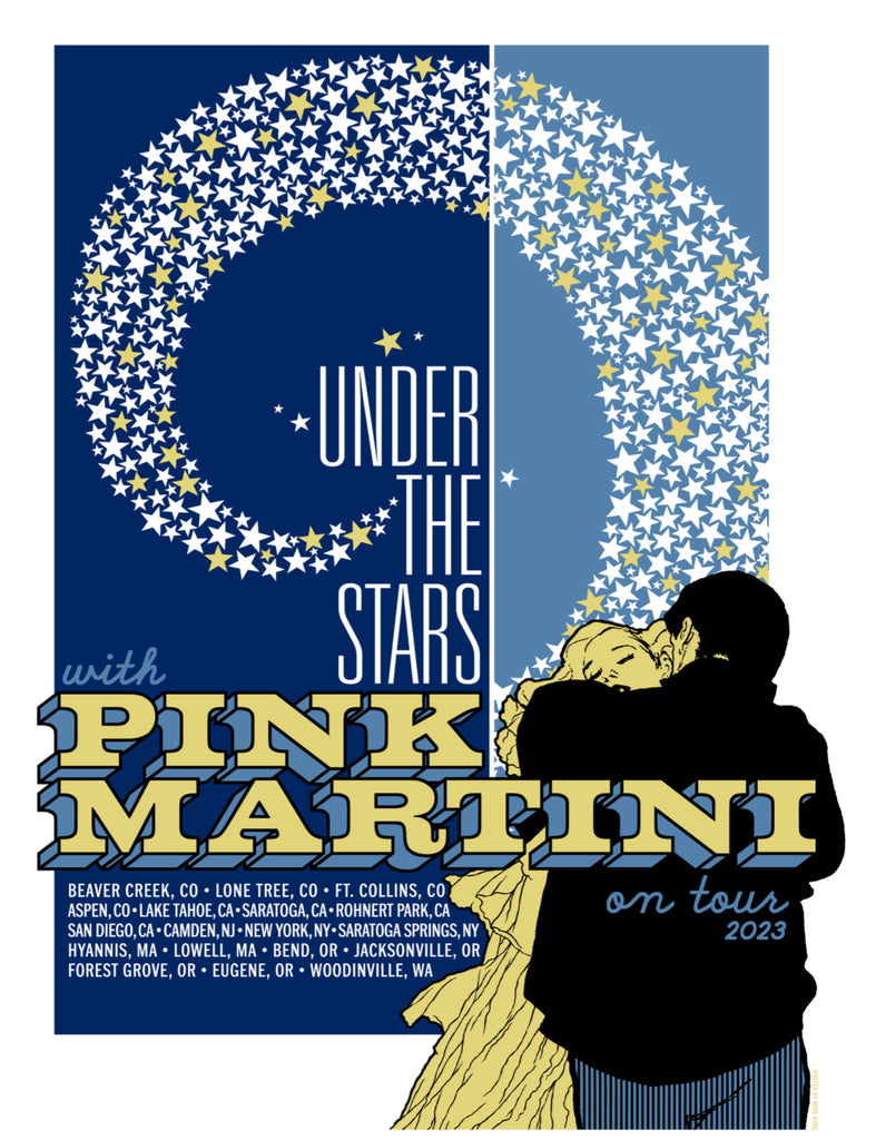 Summer Under the Stars 2023 Tour Poster Pink Martini & Heinz Records
