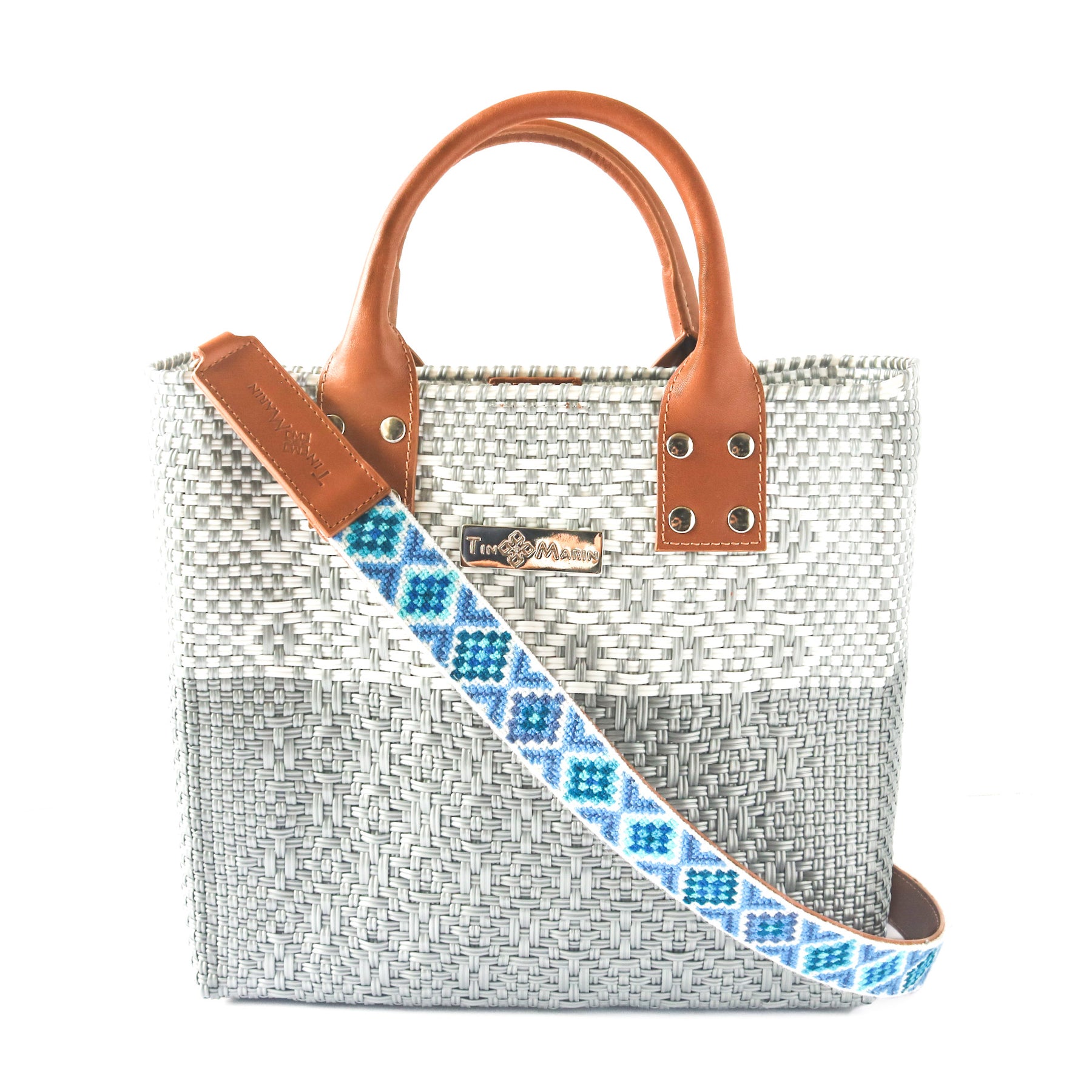  Mixte Medium Woven Crossbody Bag - With Removable Mesh