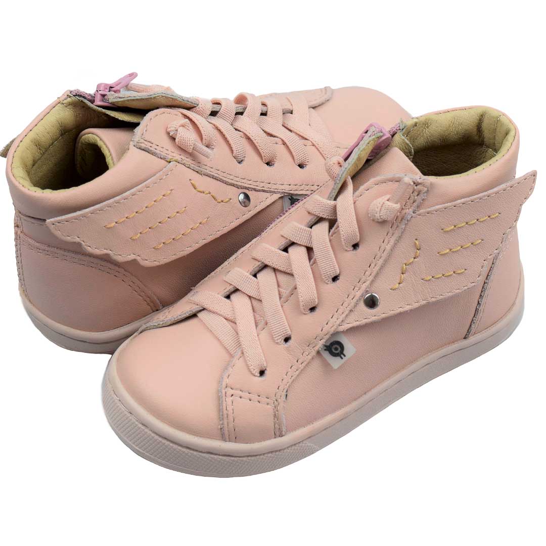 powder pink sneakers