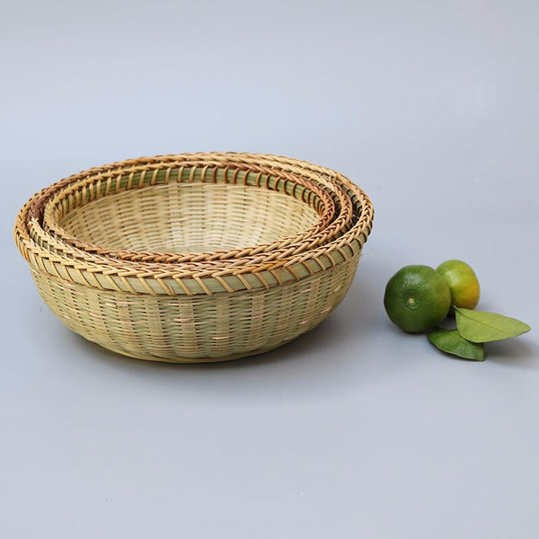 bamboo storage baskets