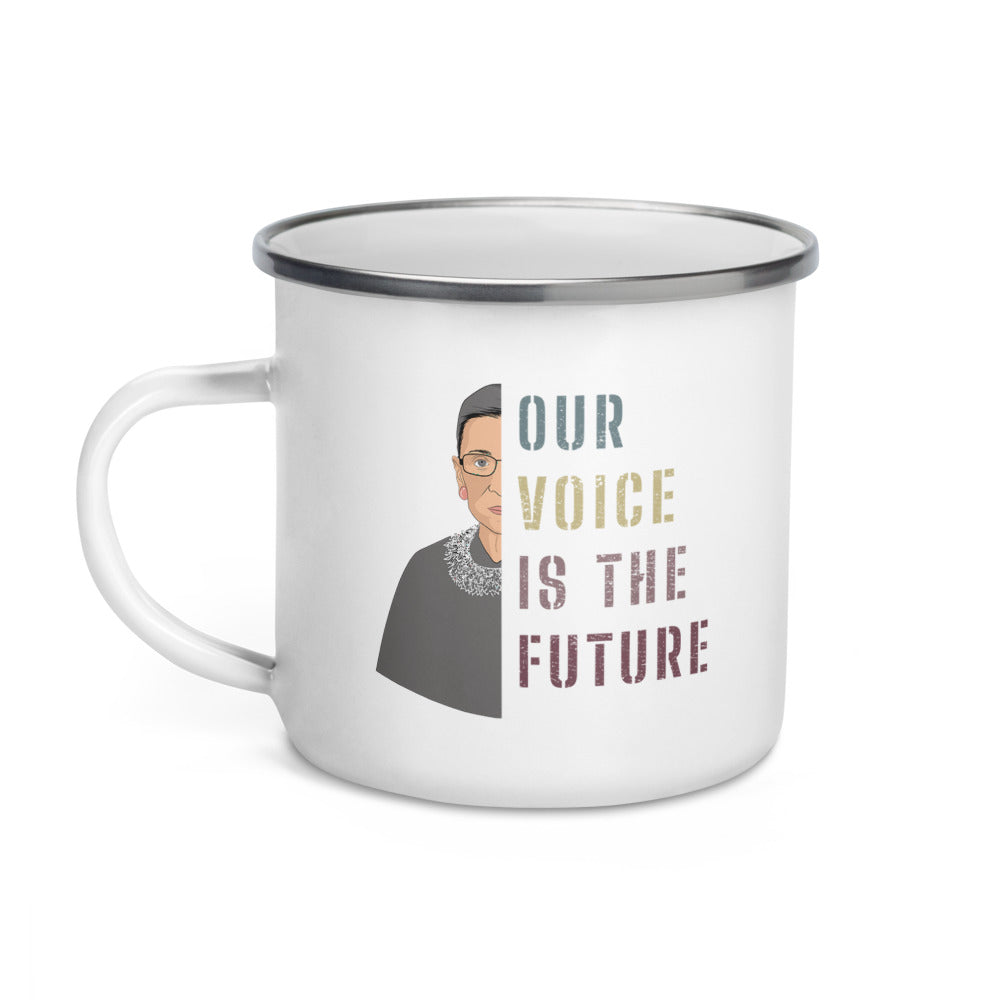 Our Voice Is The Future -- Enamel Mug