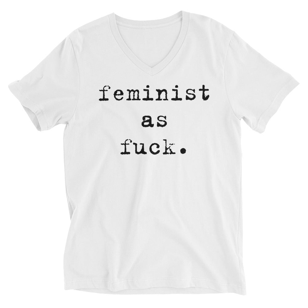 Feminist As Fuck Typewriter -- Unisex T-Shirt — Feminist Apparel