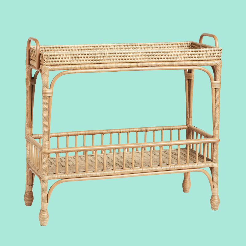 Palm Springs Rattan Bar Cart Furniture Bar From Canvas