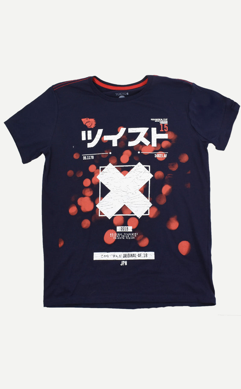 Playera Letras Japonesas Tokyo Mx