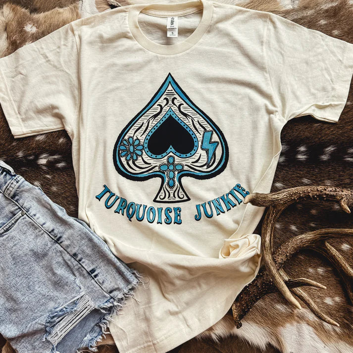 Turquoise Junkie Tee
