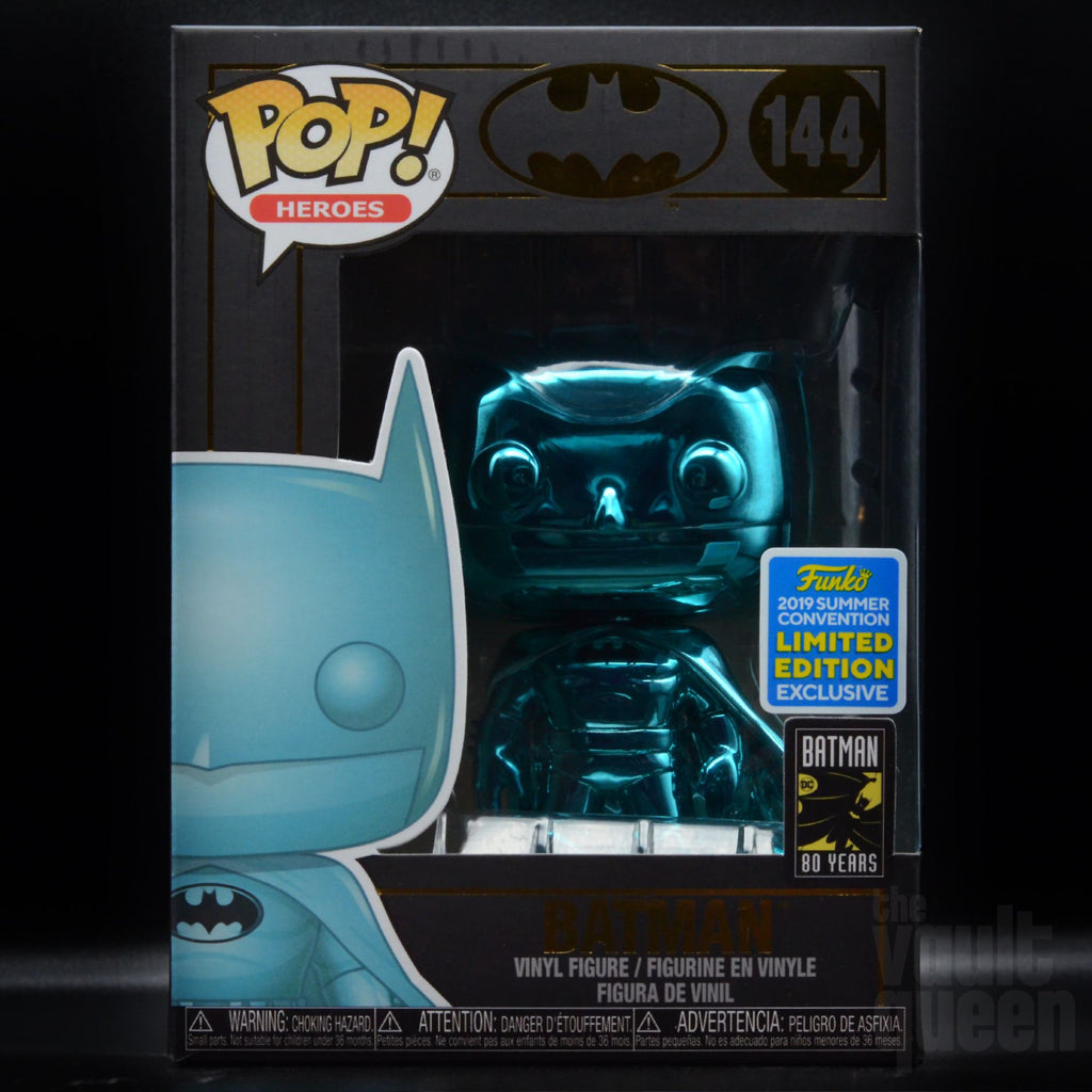 teal chrome batman funko pop