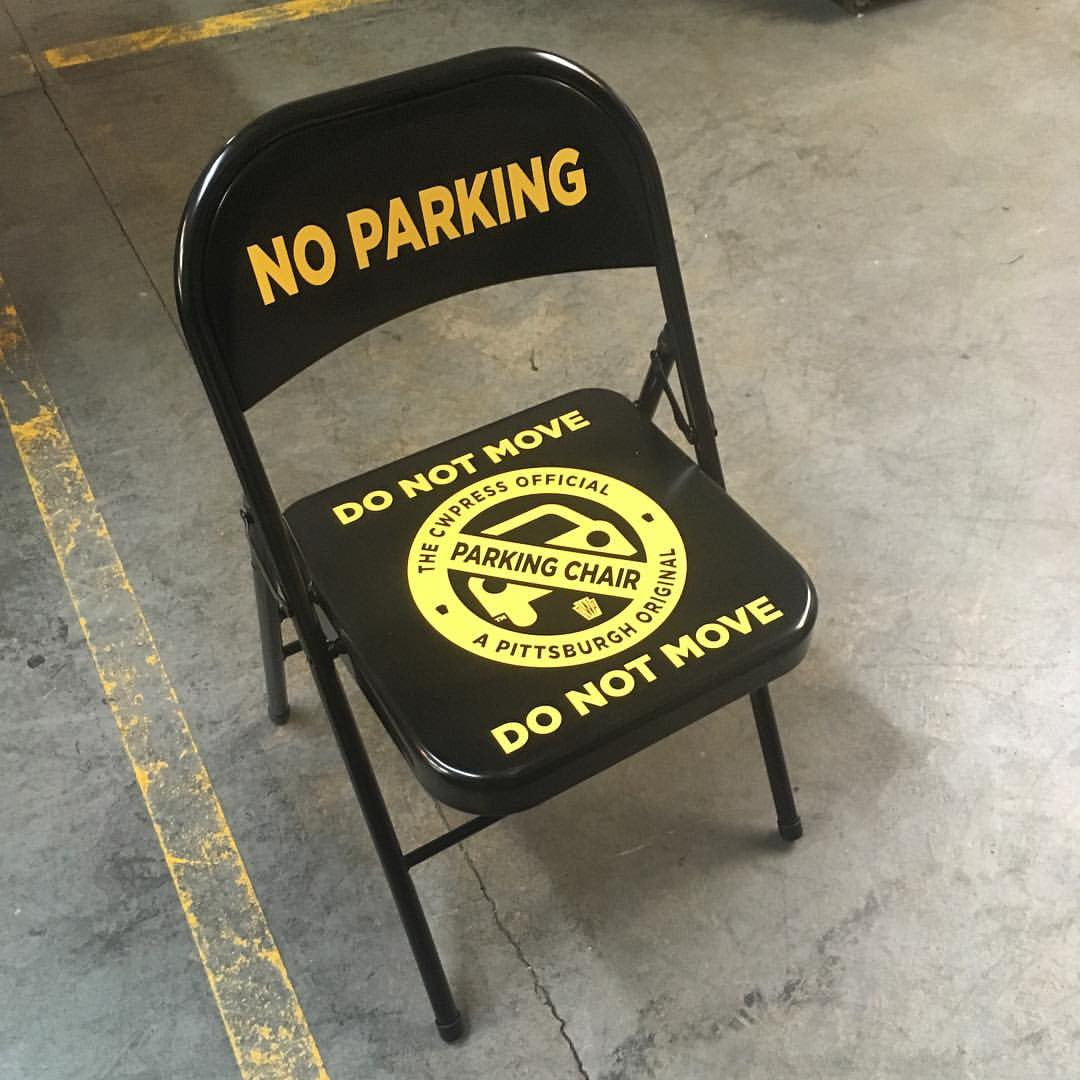 Resulta ng larawan para sa Parking chair, most common scene in Pittsburgh