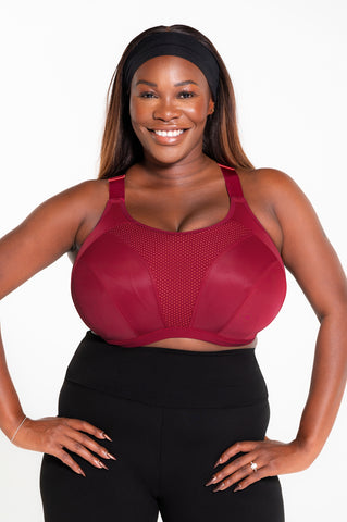 Everymove Sports bra in Beetroot