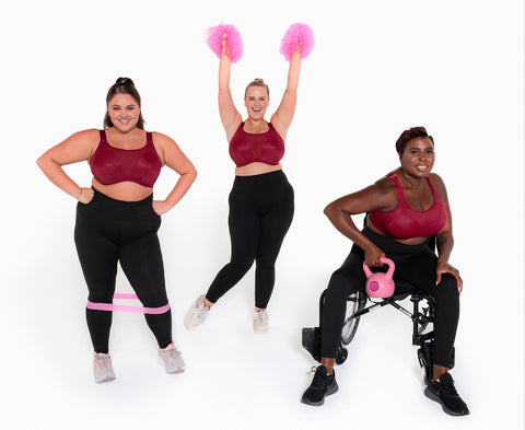 Everymove sports bra in Beetroot