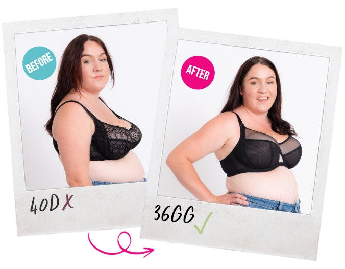 Hannah’s Bra Transformation from 40D to 36GG