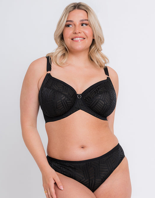 Curvy Kate Women's Smoothie Shaper Brief, Wild Black, X-Small/8 at   Women's Clothing store