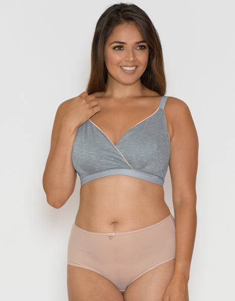 Greta Natural Cotton Balconette Bra