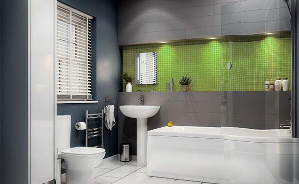 Exemple de salle de bain de style moderne