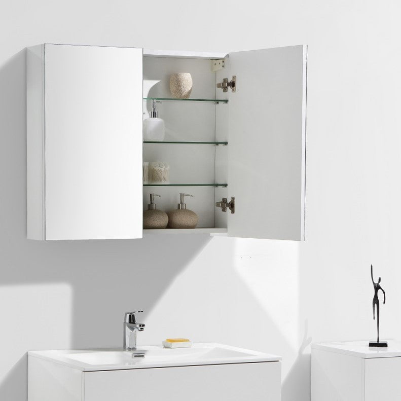 Le Monde Du Bain Armoire De Toilette Bloc Miroir Siena Largeur 80 Cm Chene Clair Armoires Avec Miroir Cuisine Maison