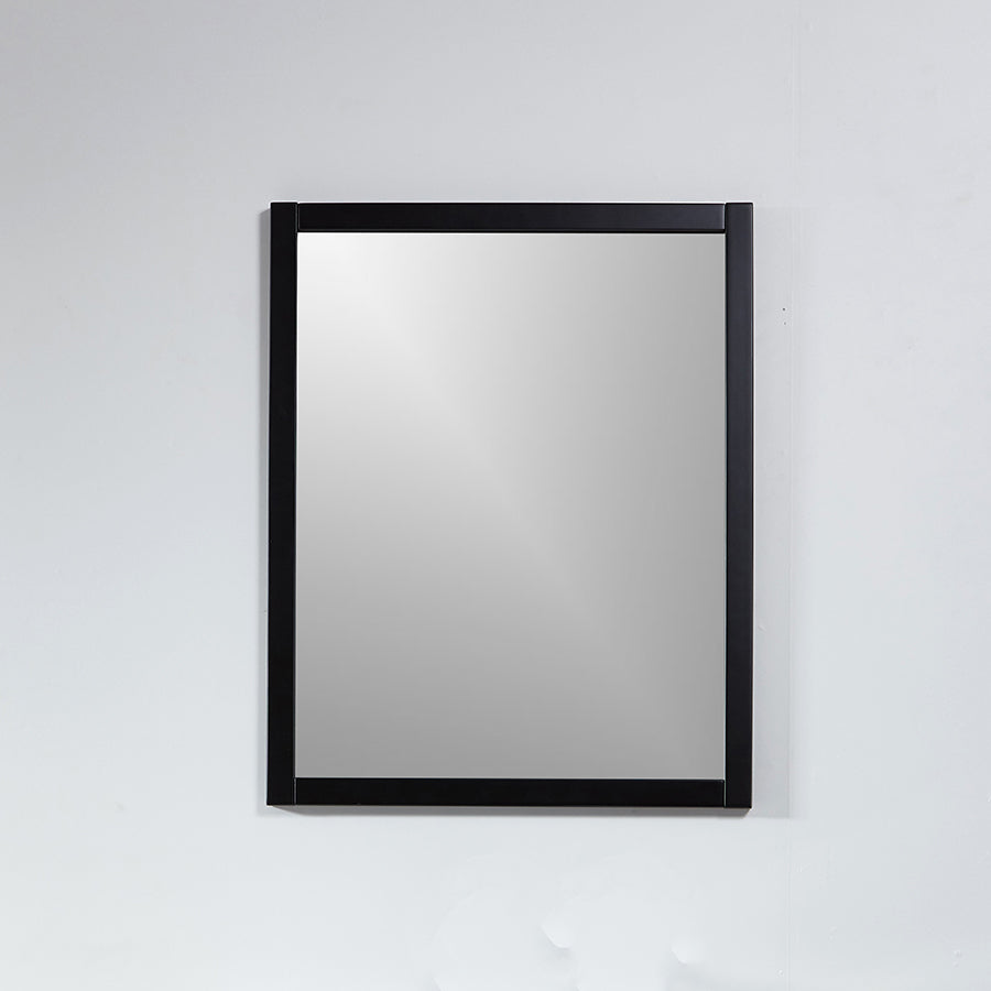 Miroir Rectangulaire Neo 56x70cm Avec Cadre Noir Mat Le Monde Du Bain