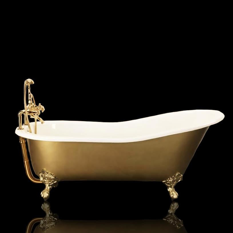 Baignoire Fonte Ashford Doree Or Le Monde Du Bain