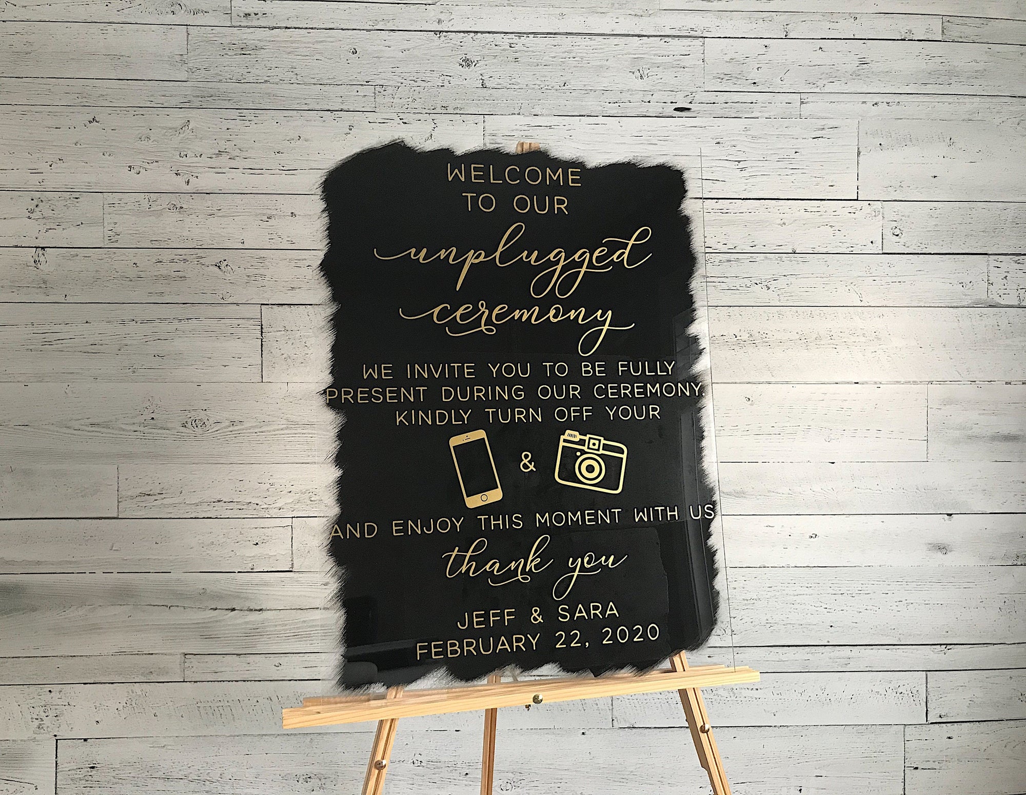 Unplugged Ceremony Sign Wedding Ceremony Sign Unplugged Wedding Sign Birch And Brook Company