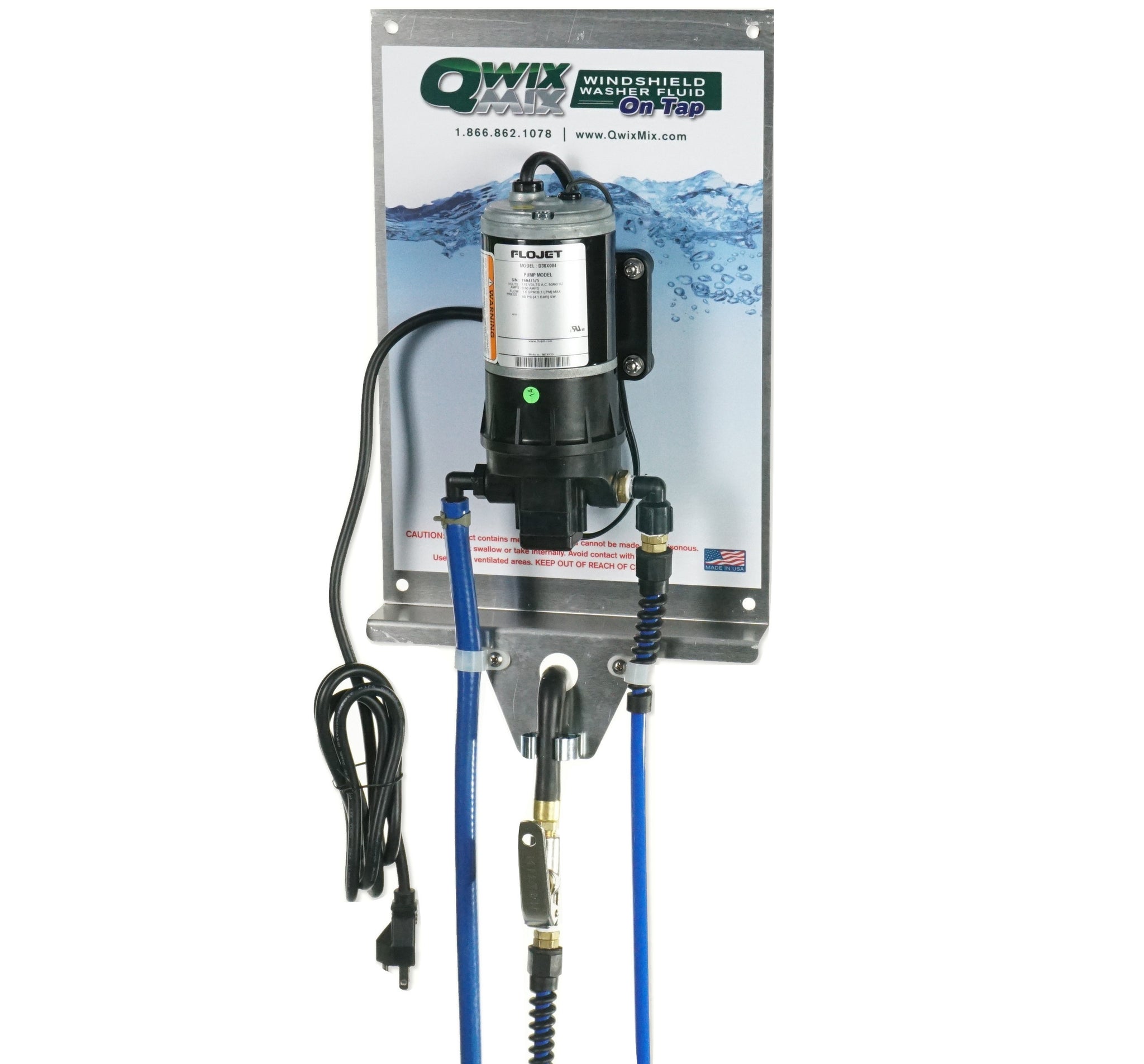 QWDWM Wall Mounted Windshield Washer Fluid Dispenser Qwix Mix