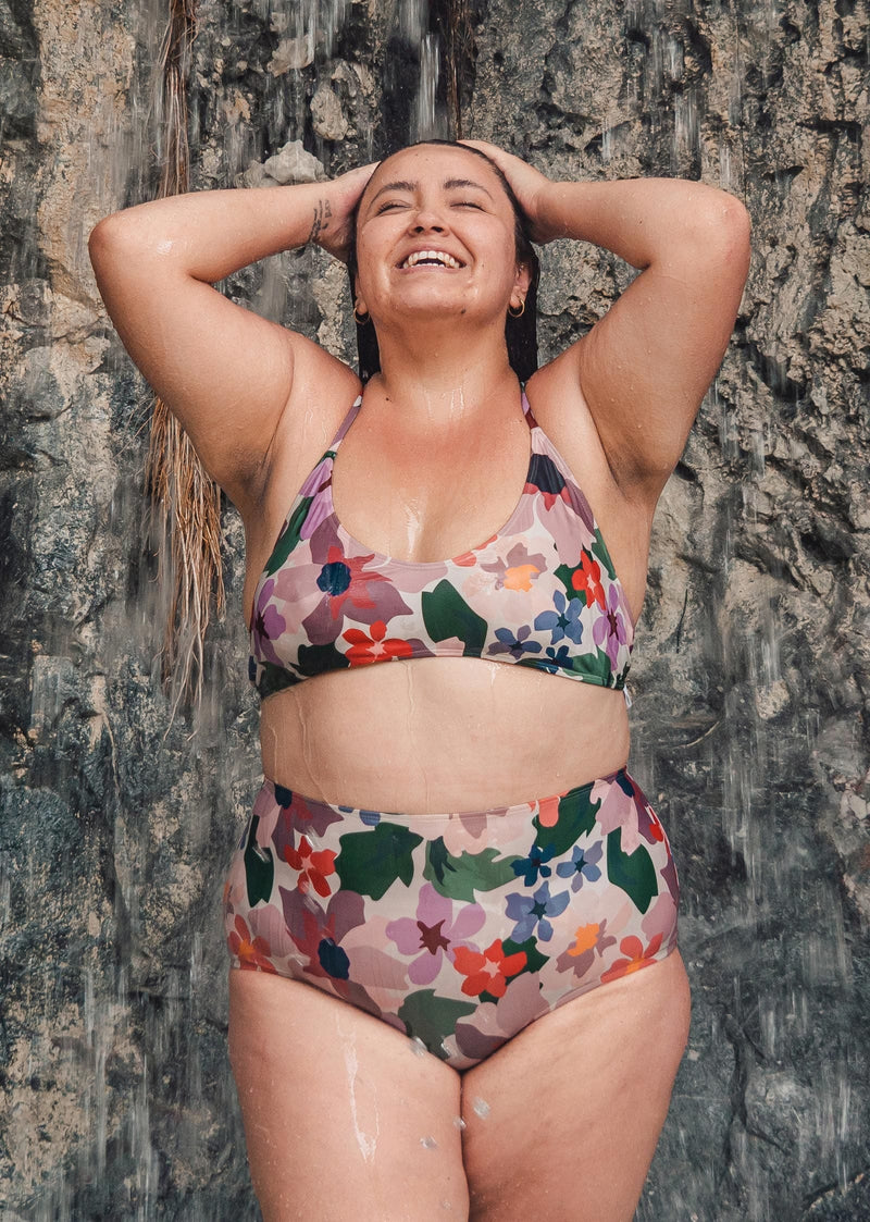 Paloma Botanica | High Waist Bikini Bottom | Mimi & August
