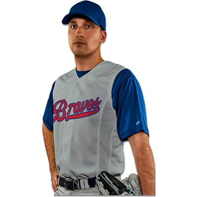 Rawlings Braves Baseball Rawlings Custom Sublimated V-Neck Jersey