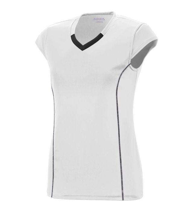 white volleyball jersey