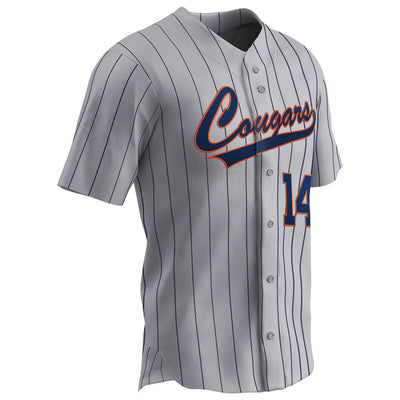 New Arrivals Custom Cream Royal Blue Yellow Baseball Jerseys for Men & Women JN1045, L / Piping