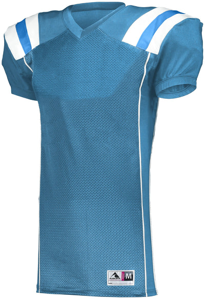 Cheap Custom Navy White-Teal Mesh Authentic Football Jersey Free