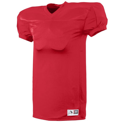 Gridiron Porthole Mesh Football Practice Jersey, Adult X-Large, Silver 