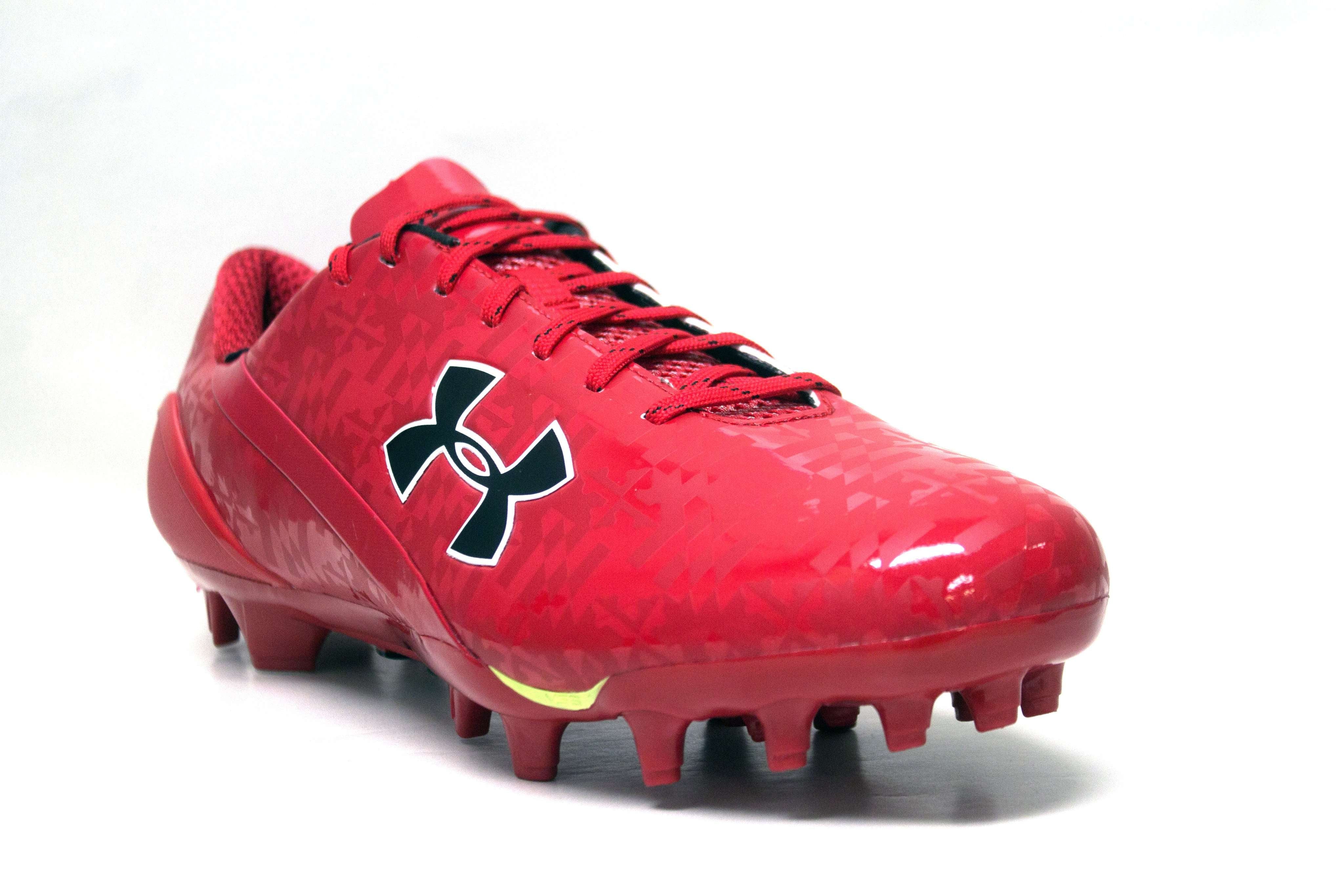 all red cleats