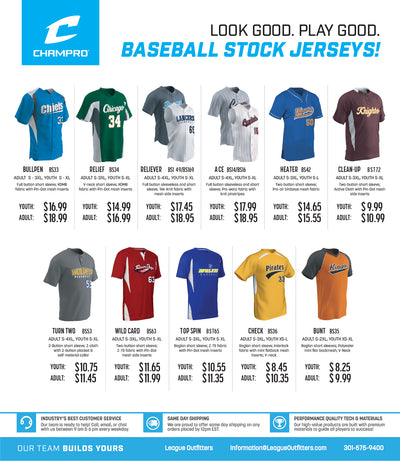 Baseball Custom Uniform Packages – League Outfitters