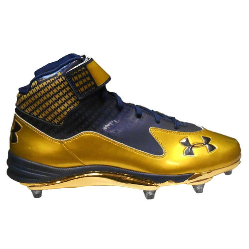 blue and gold under armour cleats