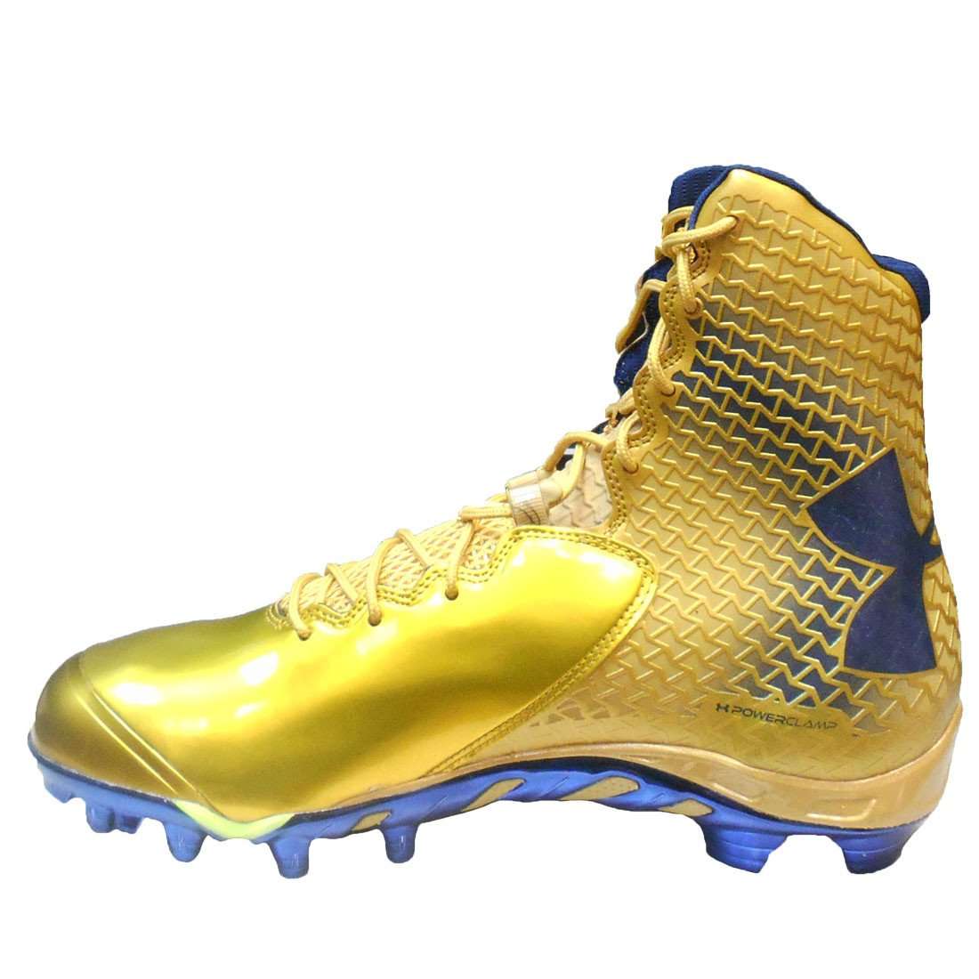 under armour black and gold football cleats