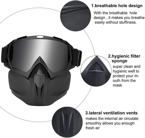 Máscara anti-néboa de alta calidade para clima frío e vento