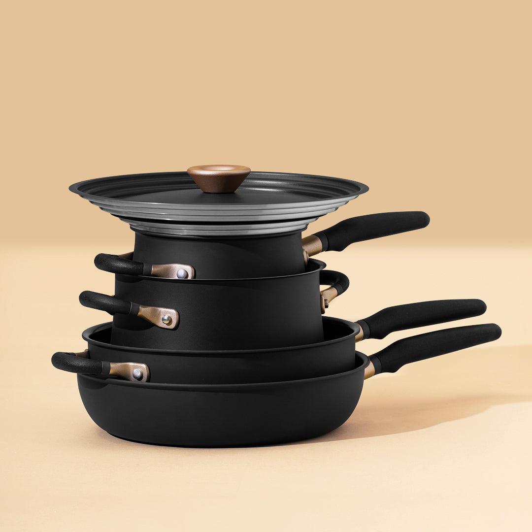 Premier™ Space-Saving Hard-Anodized Nonstick 4.5-Quart Soup Pot with Lid