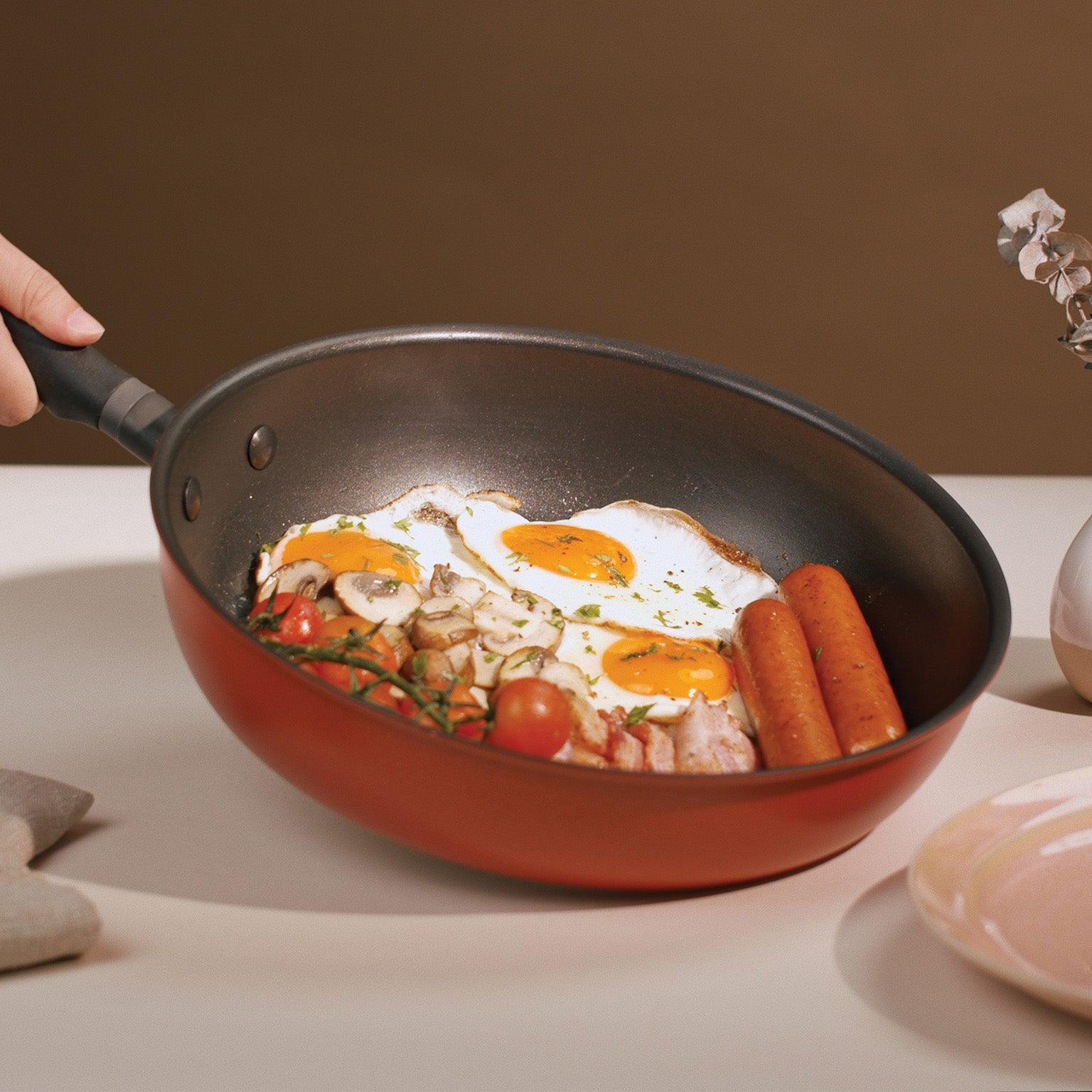 Ceramic Saucepan with Lid, Non-Toxic Nonstick Small Sauce Pot, 2.9