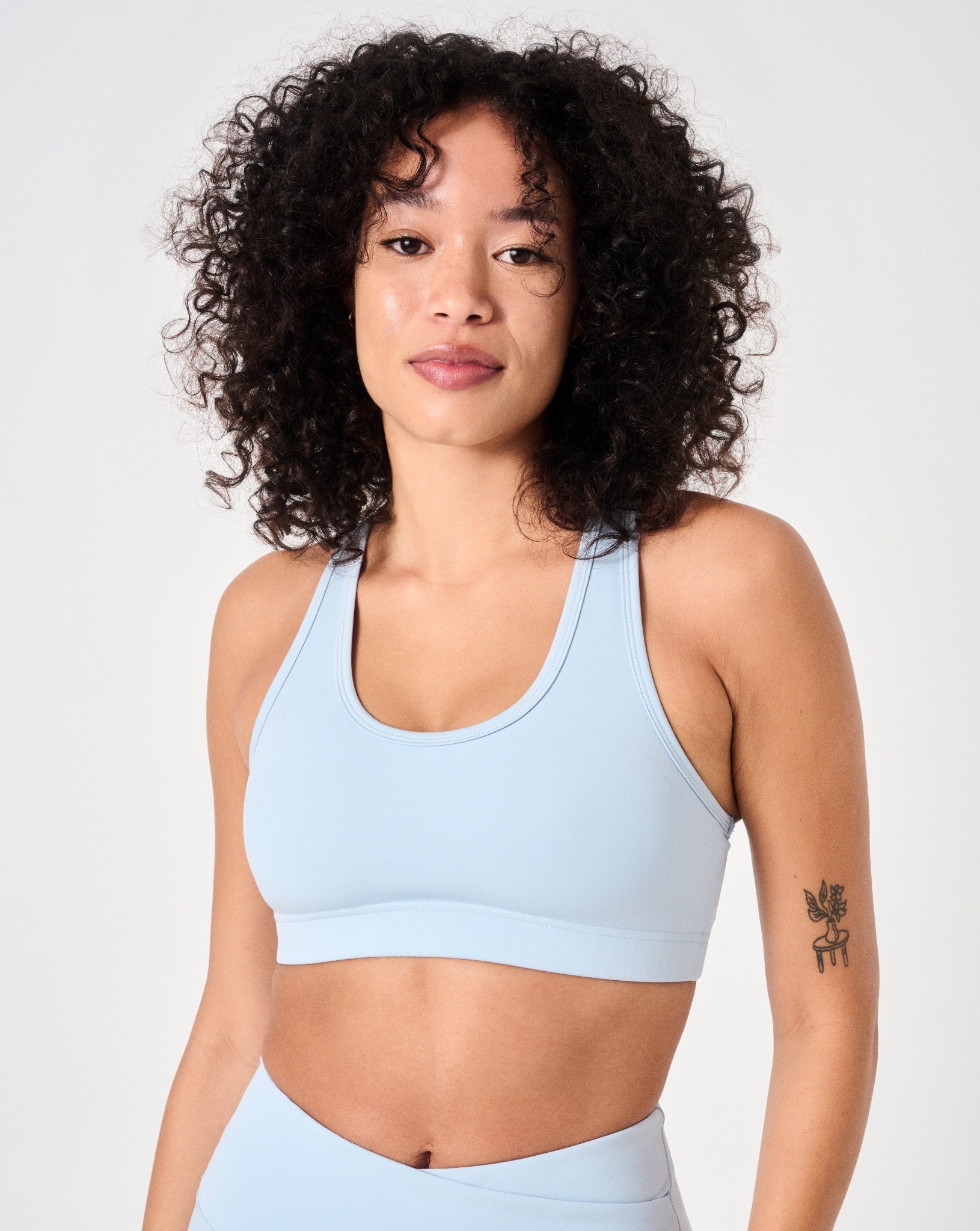 Rib Crop Tank- Navy- FINAL SALE – The Sculpt Society