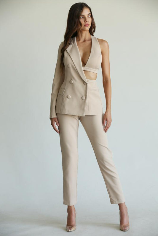 Mix & Match Two Piece Maya Dressy White Pant Suit Set – STEVEN WICK
