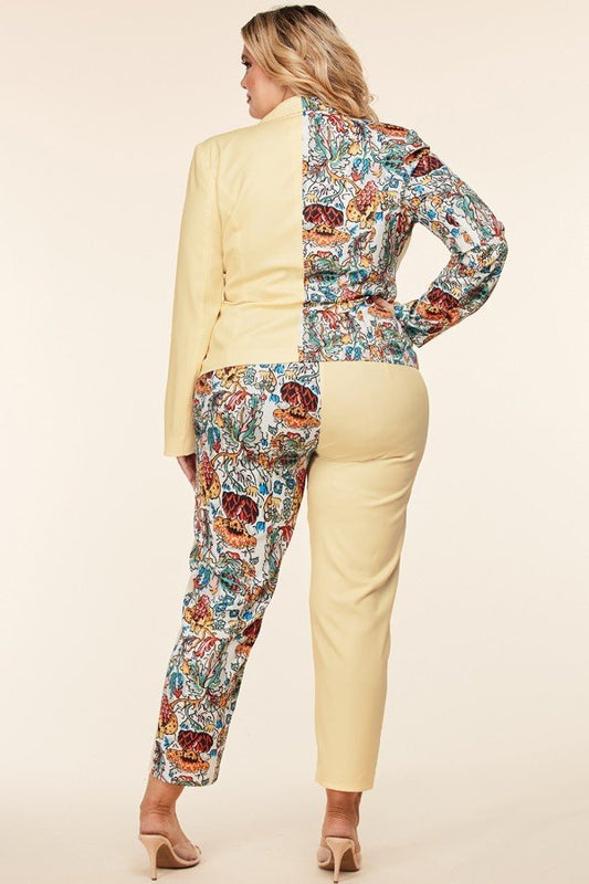 Pink Mix & Match Two Piece Tailored Pant Suit – STEVEN WICK