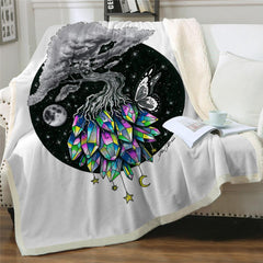 Wind Chimes Crystal Tree Prism Blanket