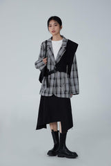 Plaid Pattern Vintage Blazer