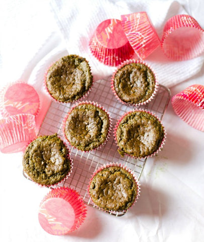 Matcha Green Tea Muffins from The Whinery