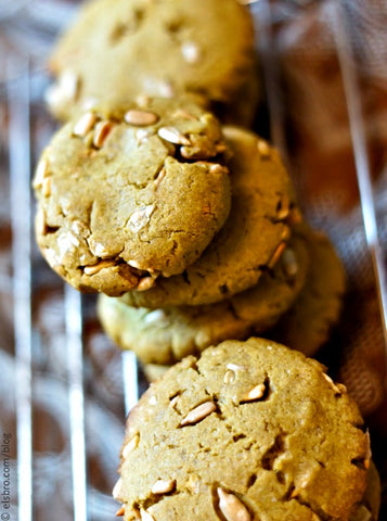 Matcha sunflower seeds cookies by Elsa from The Whinery