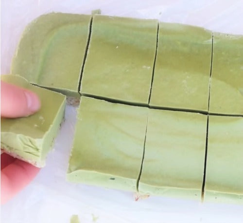 Raw Vegan Green Tea Slices recipe for party sweet treats