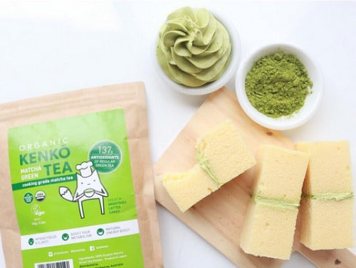 Matcha green tea swiss meringue buttercream is mildly sweet, creamy, smooth for your homemade cakes