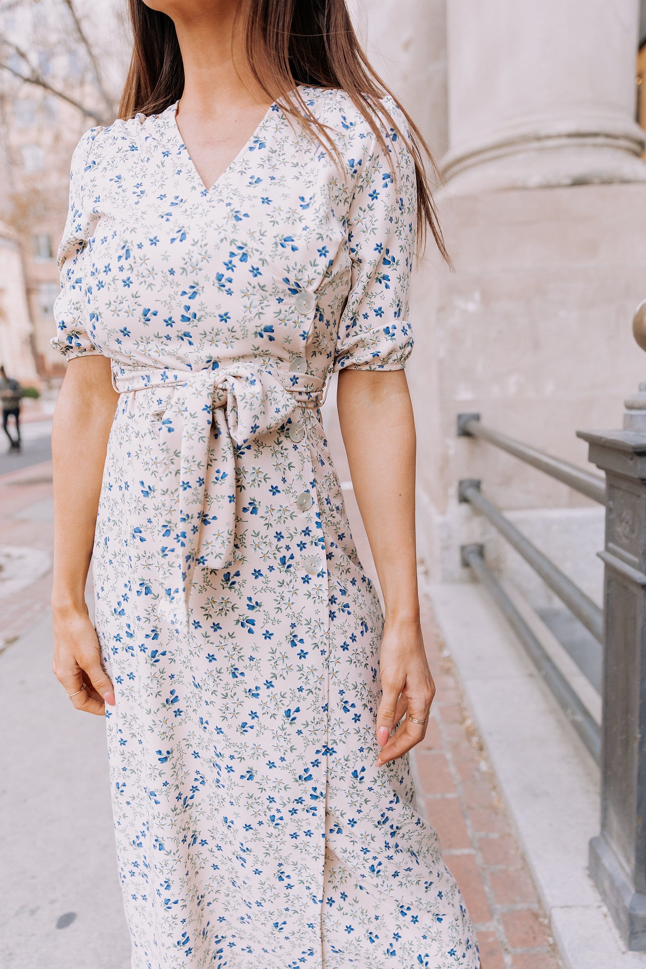 The Macae Floral Midi Dress – Poppy & Dot